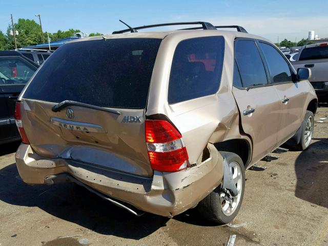 2HNYD18692H500026 - 2002 ACURA MDX TOURIN GOLD photo 4