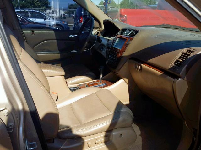 2HNYD18692H500026 - 2002 ACURA MDX TOURIN GOLD photo 5