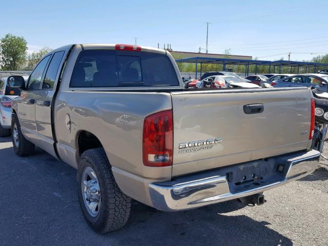 3D7KA28D73G780237 - 2003 DODGE RAM 2500 S თაფლისფერი ფოტო 3