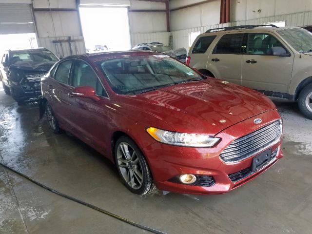 3FA6P0D93ER348578 - 2014 FORD FUSION TIT ORANGE photo 1