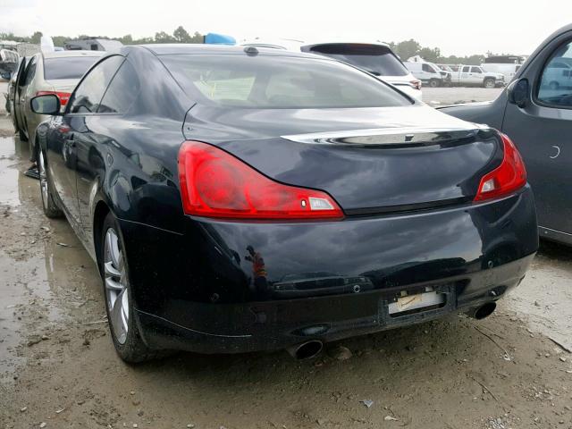 JN1CV6EK9AM101725 - 2010 INFINITI G37 BASE BLACK photo 3