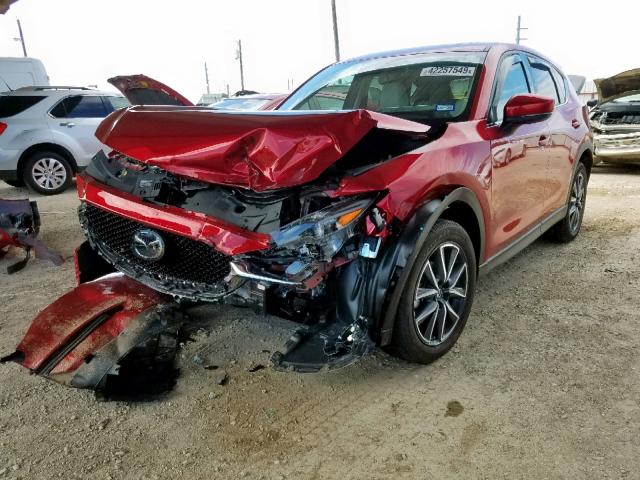 JM3KFADM6J0345259 - 2018 MAZDA CX-5 GRAND RED photo 2