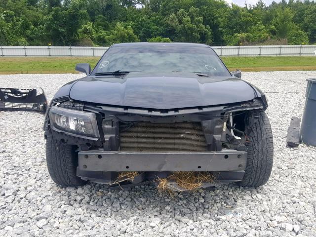 2G1FA1E31E9263927 - 2014 CHEVROLET CAMARO LS GRAY photo 9