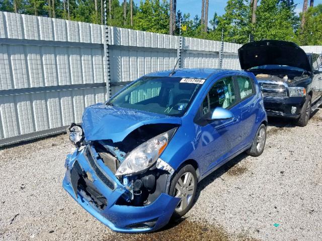 KL8CA6S91DC505325 - 2013 CHEVROLET SPARK LS BLUE photo 2