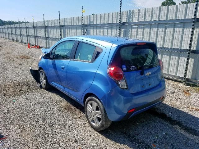 KL8CA6S91DC505325 - 2013 CHEVROLET SPARK LS BLUE photo 3