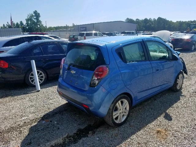 KL8CA6S91DC505325 - 2013 CHEVROLET SPARK LS BLUE photo 4