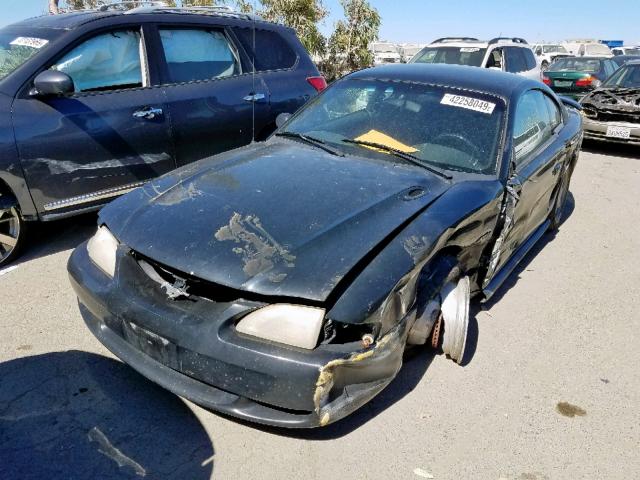 1FAFP42X7WF230461 - 1998 FORD MUSTANG GT BLACK photo 2