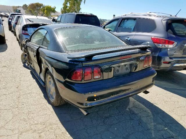 1FAFP42X7WF230461 - 1998 FORD MUSTANG GT BLACK photo 3