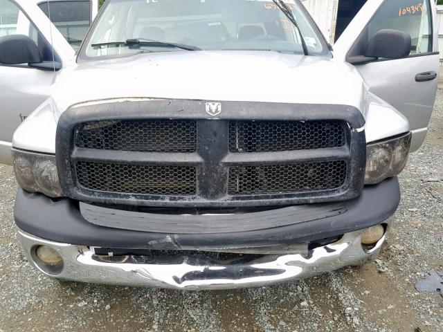 1D7HA18K63J636521 - 2003 DODGE RAM 1500 S SILVER photo 7