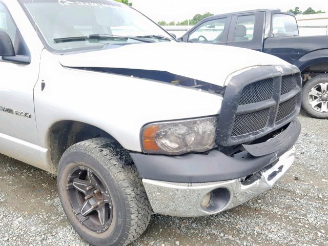 1D7HA18K63J636521 - 2003 DODGE RAM 1500 S SILVER photo 9