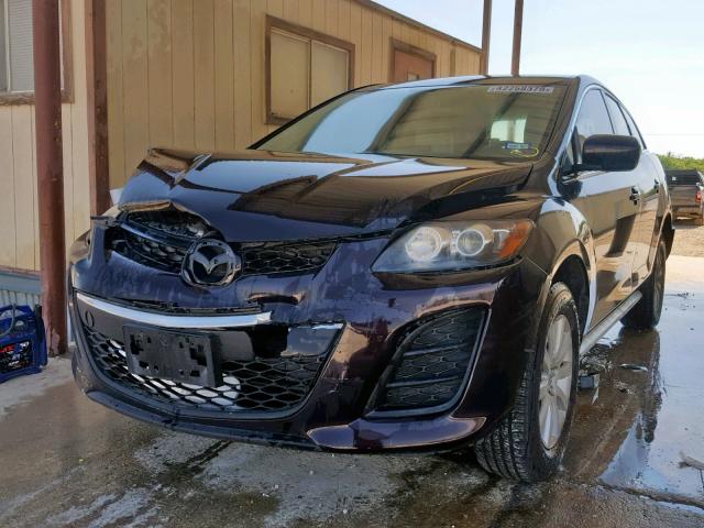 JM3ER2A52B0365808 - 2011 MAZDA CX-7 PURPLE photo 2