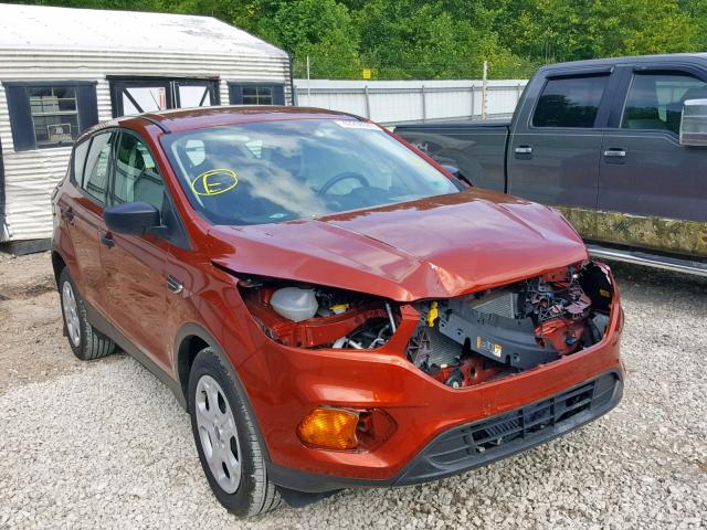 1FMCU0F71KUA76937 - 2019 FORD ESCAPE S ORANGE photo 1