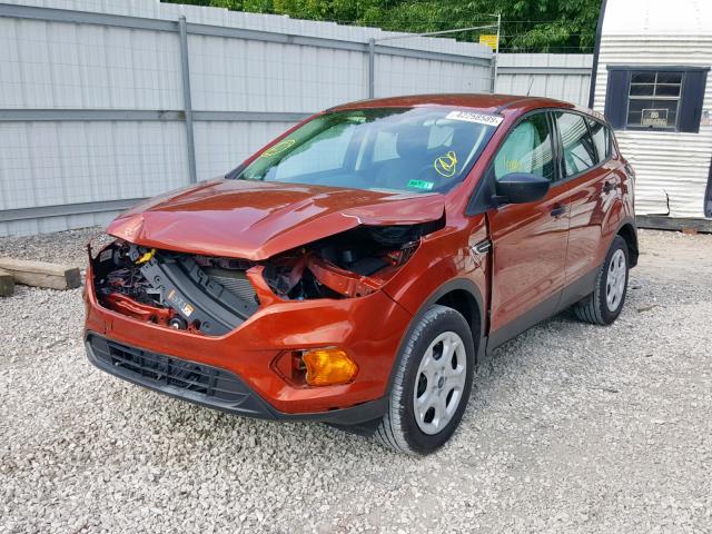 1FMCU0F71KUA76937 - 2019 FORD ESCAPE S ORANGE photo 2