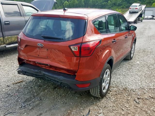 1FMCU0F71KUA76937 - 2019 FORD ESCAPE S ORANGE photo 4