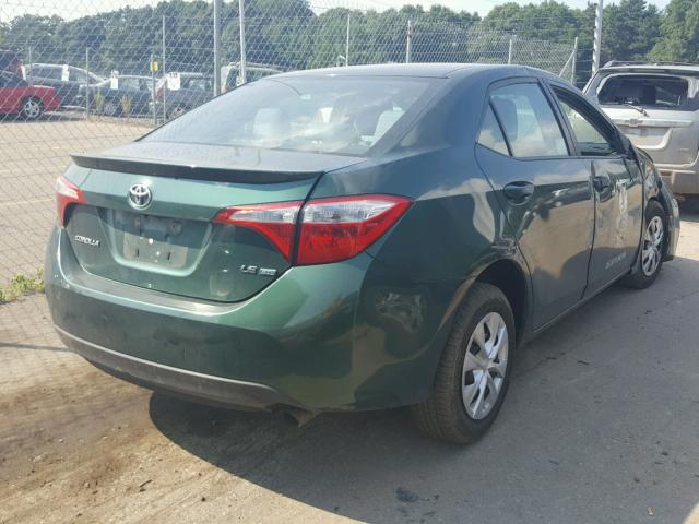 2T1BPRHE3EC149847 - 2014 TOYOTA COROLLA EC 绿色 照片 4