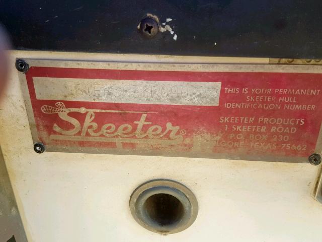 STEF3638D090 - 1990 SKEE BOAT TWO TONE photo 10