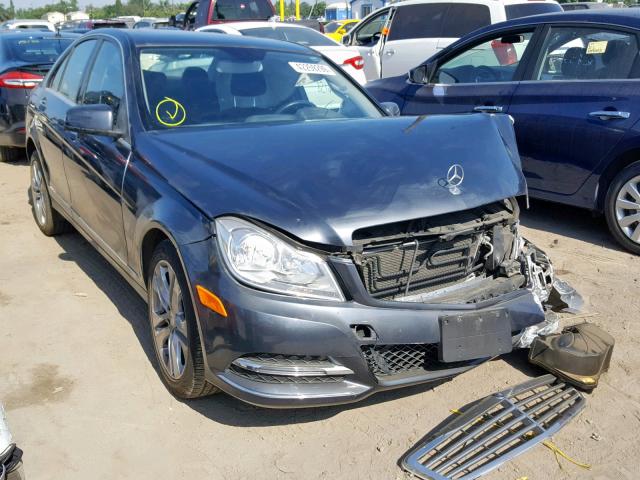 WDDGF4HB2EA953827 - 2014 MERCEDES-BENZ C 250 GRAY photo 1