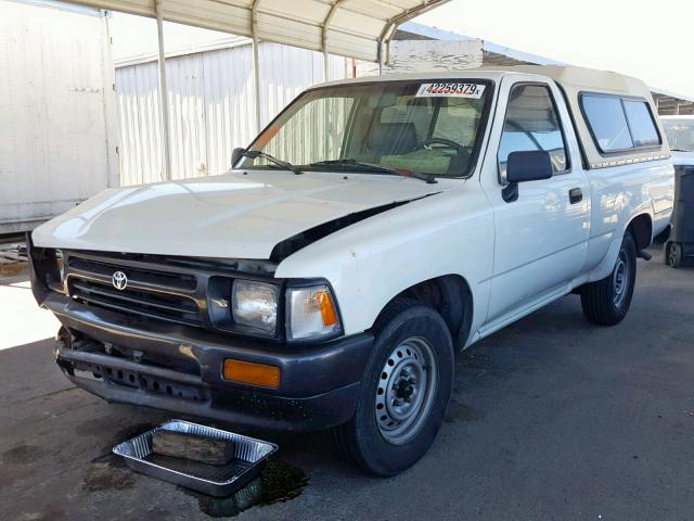 4TARN81A8NZ020445 - 1992 TOYOTA PICKUP 1/2 WHITE photo 2