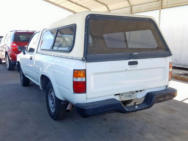 4TARN81A8NZ020445 - 1992 TOYOTA PICKUP 1/2 WHITE photo 3