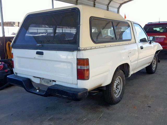 4TARN81A8NZ020445 - 1992 TOYOTA PICKUP 1/2 WHITE photo 4