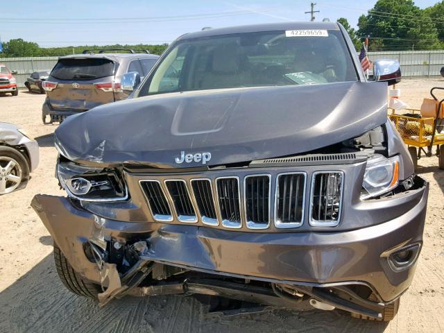 1C4RJEBG2EC141427 - 2014 JEEP GRAND CHER GRAY photo 7