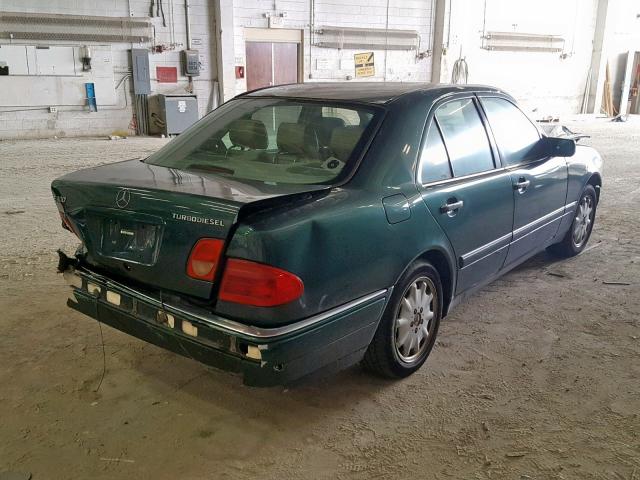 WDBJF25H6XA929044 - 1999 MERCEDES-BENZ E 300TD GREEN photo 4