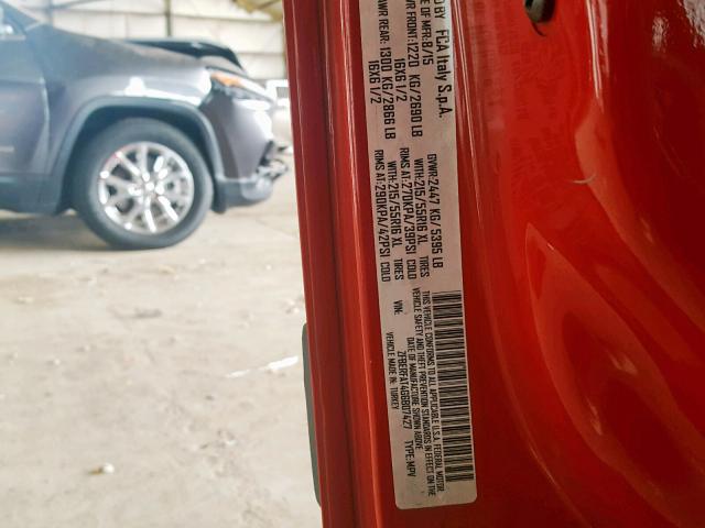 ZFBERFAT4G6B07427 - 2016 RAM PROMASTER 红色 照片 10