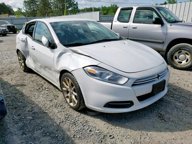 1C3CDFBAXDD154647 - 2013 DODGE DART SXT WHITE photo 1