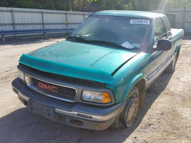 1GTDT19WXT8530858 - 1996 GMC SONOMA GREEN photo 2