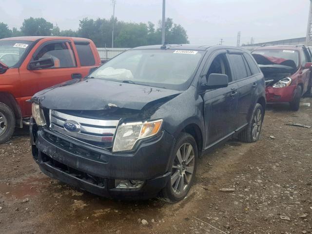 2FMDK38C27BA70602 - 2007 FORD EDGE SEL BLACK photo 2