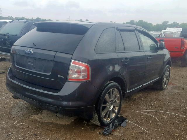 2FMDK38C27BA70602 - 2007 FORD EDGE SEL BLACK photo 4