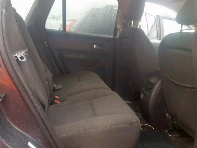 2FMDK38C27BA70602 - 2007 FORD EDGE SEL BLACK photo 6