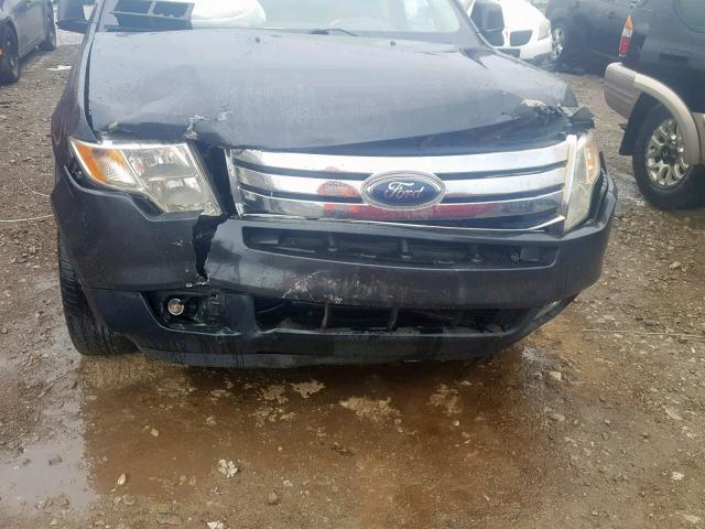 2FMDK38C27BA70602 - 2007 FORD EDGE SEL BLACK photo 9