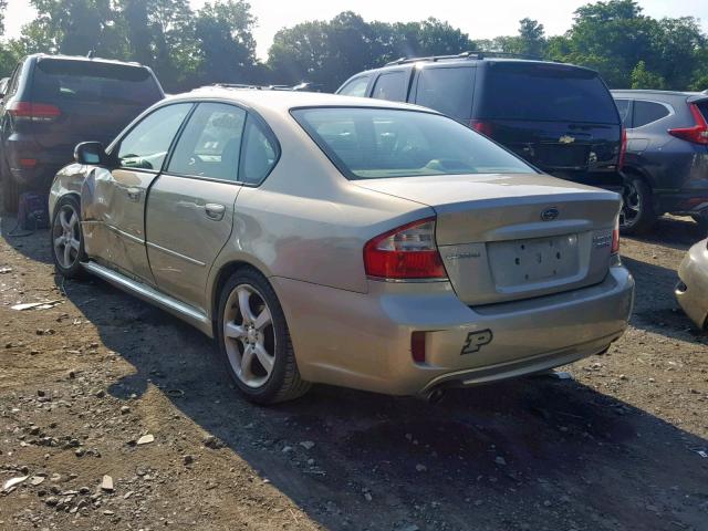 4S3BL856484214344 - 2008 SUBARU LEGACY 3.0 TAN photo 3