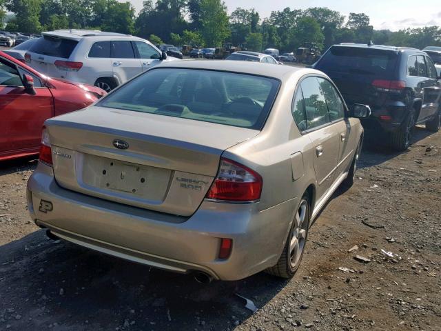 4S3BL856484214344 - 2008 SUBARU LEGACY 3.0 TAN photo 4