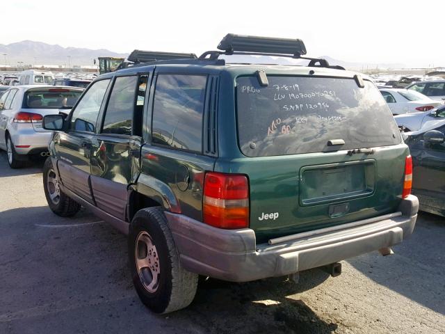 1J4FX58S5WC233057 - 1998 JEEP GRAND CHER GREEN photo 3