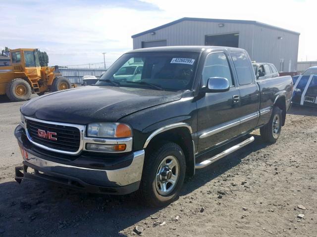 2GTEK19T511157290 - 2001 GMC NEW SIERRA BLACK photo 2