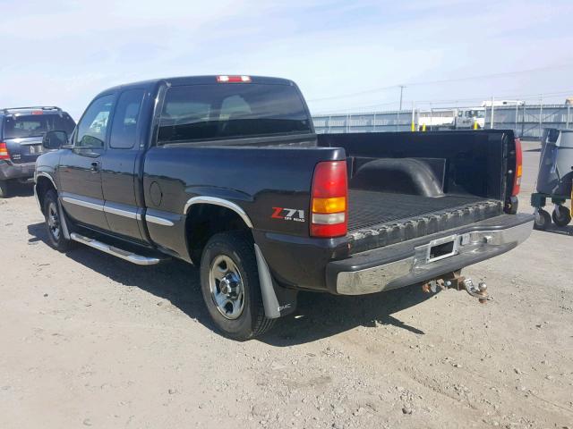 2GTEK19T511157290 - 2001 GMC NEW SIERRA BLACK photo 3