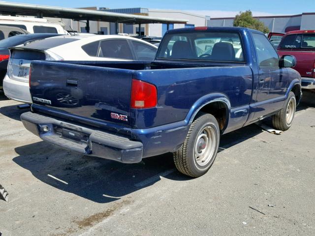 1GTCS14H138189468 - 2003 GMC SONOMA BLUE photo 4