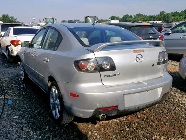 JM1BK324771662019 - 2007 MAZDA 3 S SILVER photo 3