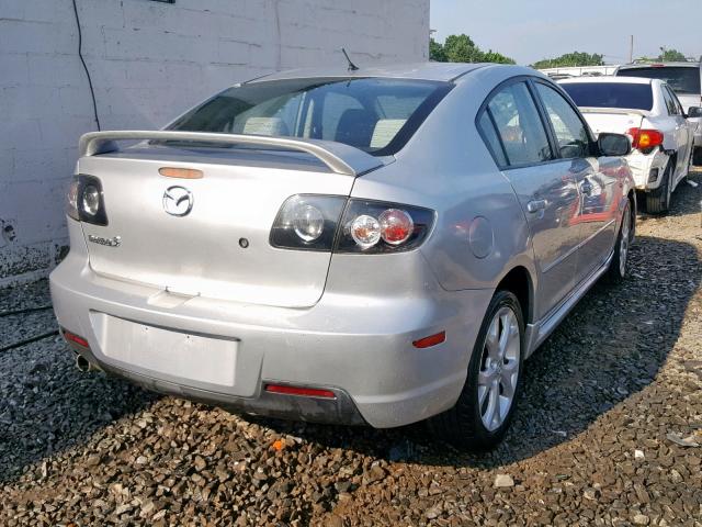 JM1BK324771662019 - 2007 MAZDA 3 S SILVER photo 4