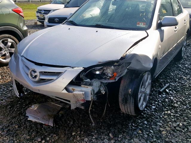 JM1BK324771662019 - 2007 MAZDA 3 S SILVER photo 9