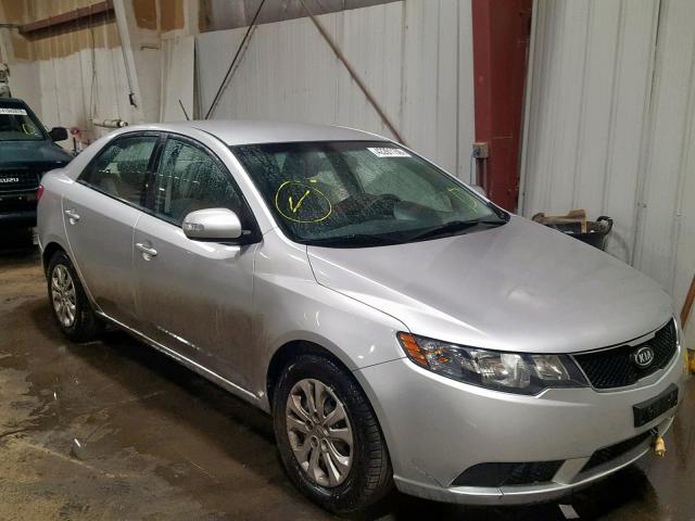 KNAFU4A25A5854585 - 2010 KIA FORTE EX SILVER photo 1