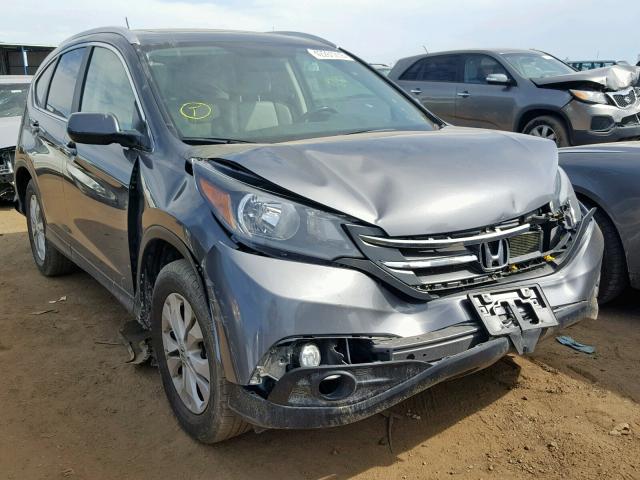 2HKRM4H74DH669143 - 2013 HONDA CR-V EXL GRAY photo 1