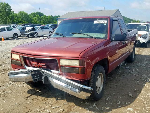 2GTEC19W5T1525980 - 1996 GMC SIERRA C15 RED photo 2