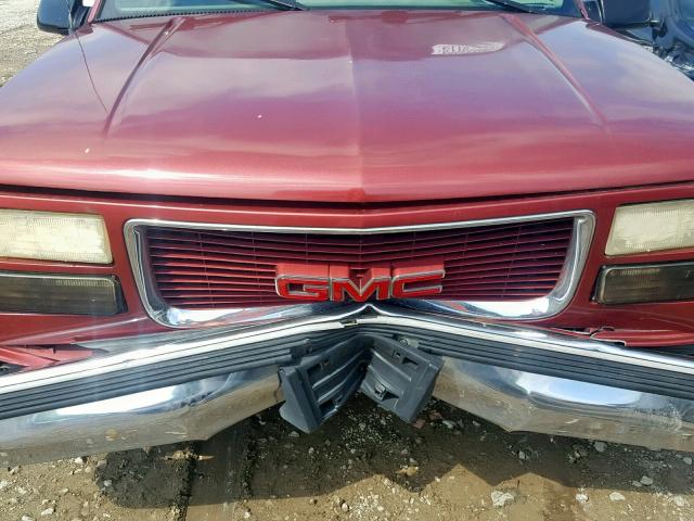 2GTEC19W5T1525980 - 1996 GMC SIERRA C15 RED photo 7