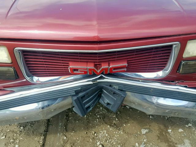 2GTEC19W5T1525980 - 1996 GMC SIERRA C15 RED photo 9