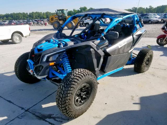 3JBVVAW41JK002067 - 2018 CAN-AM MAVERICK X BLUE photo 2