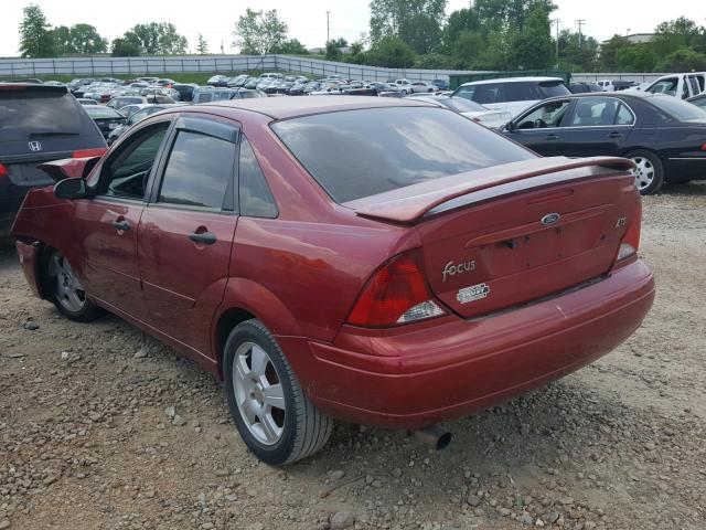 1FAFP38Z14W137970 - 2004 FORD FOCUS ZTS RED photo 3