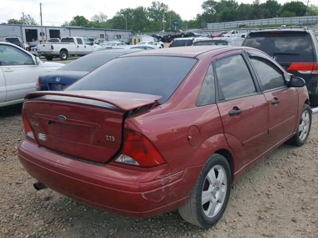 1FAFP38Z14W137970 - 2004 FORD FOCUS ZTS RED photo 4